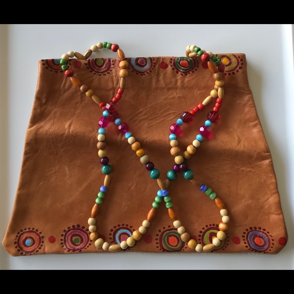 Leather colorful purse